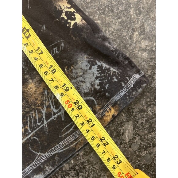 Blue Canyon Top Women Black Happy Holidays Embellish 3/4 Sleeve Large Petite Y2K - Picture 7 of 7